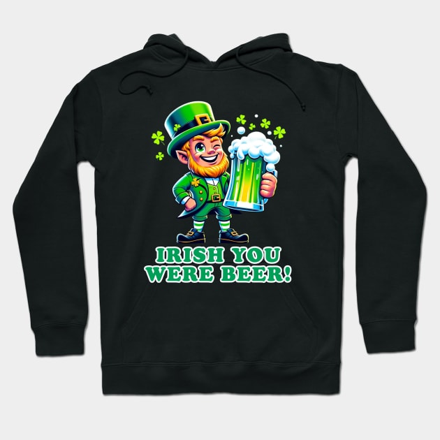 Leprechaun's Toast: Festive Frothy Fun Hoodie by vk09design